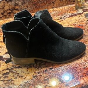 Dolce Vita Black Suede Ankle Booties